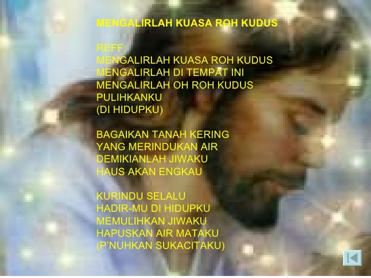 mengalirlah kuasa roh kudus